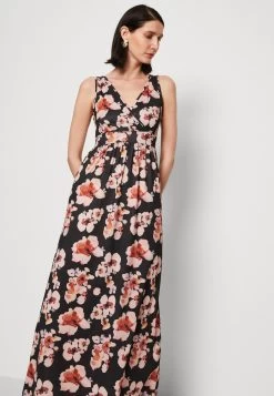 Anna Field Maxi-Jurk - Black/Pink/Multicoloured -Stijl Verkoop f02dcc59f4d24d54a8081ca50633f54c